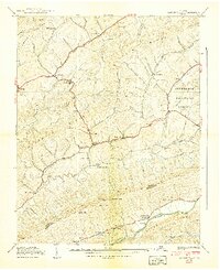 Download a high-resolution, GPS-compatible USGS topo map for Hansonville, VA (1939 edition)