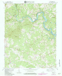 Download a high-resolution, GPS-compatible USGS topo map for Hardy, VA (1984 edition)