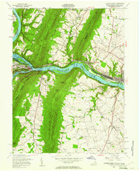 Download a high-resolution, GPS-compatible USGS topo map for Harpers Ferry, VA (1961 edition)