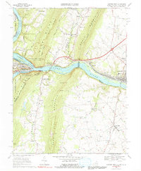 Download a high-resolution, GPS-compatible USGS topo map for Harpers Ferry, VA (1991 edition)