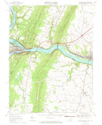 Download a high-resolution, GPS-compatible USGS topo map for Harpers Ferry, VA (1971 edition)