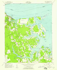 preview thumbnail of historical topo map of York County, VA in 1955