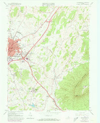 Download a high-resolution, GPS-compatible USGS topo map for Harrisonburg, VA (1973 edition)