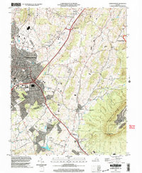 Download a high-resolution, GPS-compatible USGS topo map for Harrisonburg, VA (2004 edition)