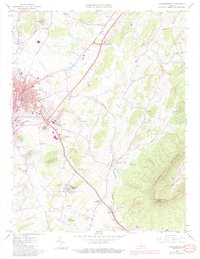 preview thumbnail of historical topo map of Rockingham County, VA in 1964