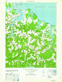 1962 Map of Heathsville, VA