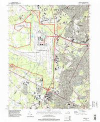 Download a high-resolution, GPS-compatible USGS topo map for Herndon, VA (1998 edition)