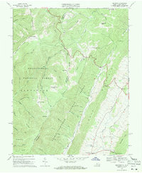 Download a high-resolution, GPS-compatible USGS topo map for Hightown, VA (1971 edition)