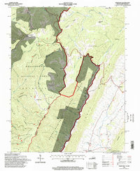 Download a high-resolution, GPS-compatible USGS topo map for Hightown, VA (1998 edition)