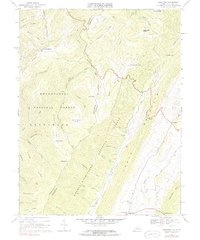 Download a high-resolution, GPS-compatible USGS topo map for Hightown, VA (1983 edition)