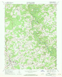 preview thumbnail of historical topo map of Hillsville, VA in 1968