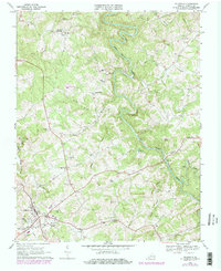 preview thumbnail of historical topo map of Hillsville, VA in 1968