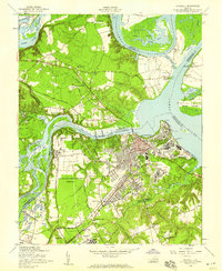 preview thumbnail of historical topo map of Chesterfield County, VA in 1952