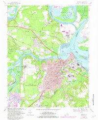 Download a high-resolution, GPS-compatible USGS topo map for Hopewell, VA (1981 edition)