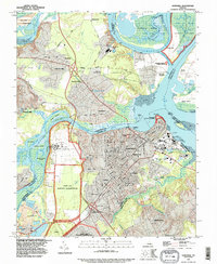 preview thumbnail of historical topo map of Chesterfield County, VA in 1994
