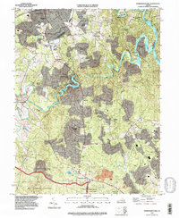 Download a high-resolution, GPS-compatible USGS topo map for Independent Hill, VA (1998 edition)