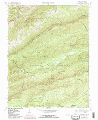 Download a high-resolution, GPS-compatible USGS topo map for Interior, VA (1984 edition)