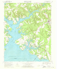 Download a high-resolution, GPS-compatible USGS topo map for Irvington, VA (1971 edition)