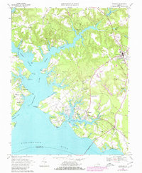 Download a high-resolution, GPS-compatible USGS topo map for Irvington, VA (1980 edition)