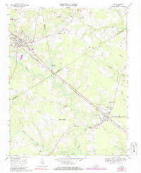 Download a high-resolution, GPS-compatible USGS topo map for Ivor, VA (1985 edition)