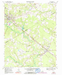 Download a high-resolution, GPS-compatible USGS topo map for Ivor, VA (1992 edition)