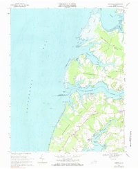 preview thumbnail of historical topo map of Northampton County, VA in 1968
