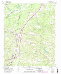 preview thumbnail of historical topo map of Jarratt, VA in 1966
