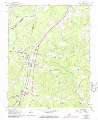 preview thumbnail of historical topo map of Jarratt, VA in 1966
