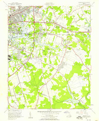 Download a high-resolution, GPS-compatible USGS topo map for Kempsville, VA (1958 edition)