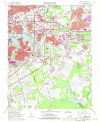 Download a high-resolution, GPS-compatible USGS topo map for Kempsville, VA (1971 edition)