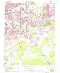 Download a high-resolution, GPS-compatible USGS topo map for Kempsville, VA (1976 edition)