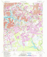 Download a high-resolution, GPS-compatible USGS topo map for Kempsville, VA (1986 edition)