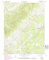 Download a high-resolution, GPS-compatible USGS topo map for Keswick, VA (1988 edition)