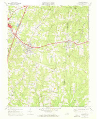Download a high-resolution, GPS-compatible USGS topo map for La Crosse, VA (1972 edition)