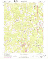 preview thumbnail of historical topo map of Caroline County, VA in 1966