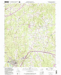 Download a high-resolution, GPS-compatible USGS topo map for Lawrenceville, VA (1999 edition)