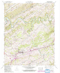 Download a high-resolution, GPS-compatible USGS topo map for Lebanon, VA (1992 edition)