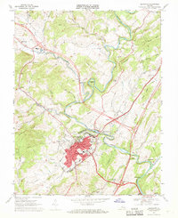 Download a high-resolution, GPS-compatible USGS topo map for Lexington, VA (1969 edition)