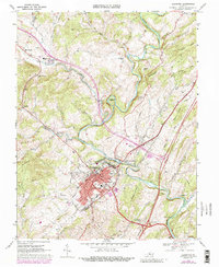Download a high-resolution, GPS-compatible USGS topo map for Lexington, VA (1989 edition)