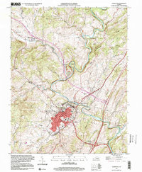 Download a high-resolution, GPS-compatible USGS topo map for Lexington, VA (2000 edition)