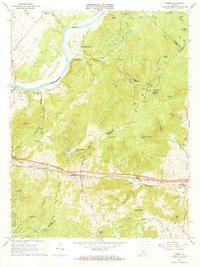 Download a high-resolution, GPS-compatible USGS topo map for Linden, VA (1968 edition)