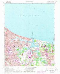 Download a high-resolution, GPS-compatible USGS topo map for Little Creek, VA (1980 edition)