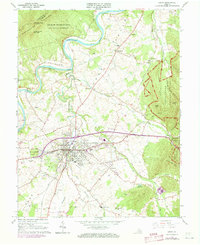 preview thumbnail of historical topo map of Luray, VA in 1965