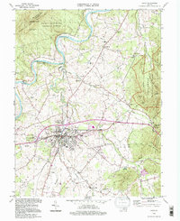 preview thumbnail of historical topo map of Luray, VA in 1994