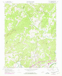 preview thumbnail of historical topo map of Campbell County, VA in 1966