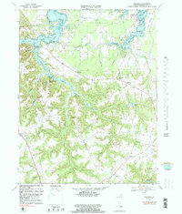 Download a high-resolution, GPS-compatible USGS topo map for Machodoc, VA (1983 edition)
