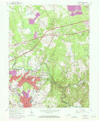 preview thumbnail of historical topo map of Fairfax County, VA in 1966