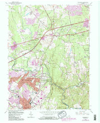 Download a high-resolution, GPS-compatible USGS topo map for Manassas, VA (1984 edition)