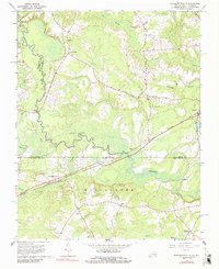 preview thumbnail of historical topo map of Northampton County, VA in 1966