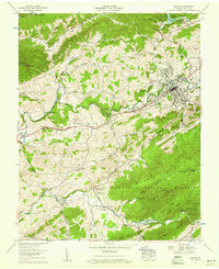 Download a high-resolution, GPS-compatible USGS topo map for Marion, VA (1960 edition)